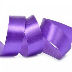 Лента атласная 2,5 см "Фиолетовый" упак 27,4м