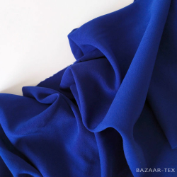 Костюмная ткань Анжелика "Синий" МСК отрез 1.5 м (полосы)
